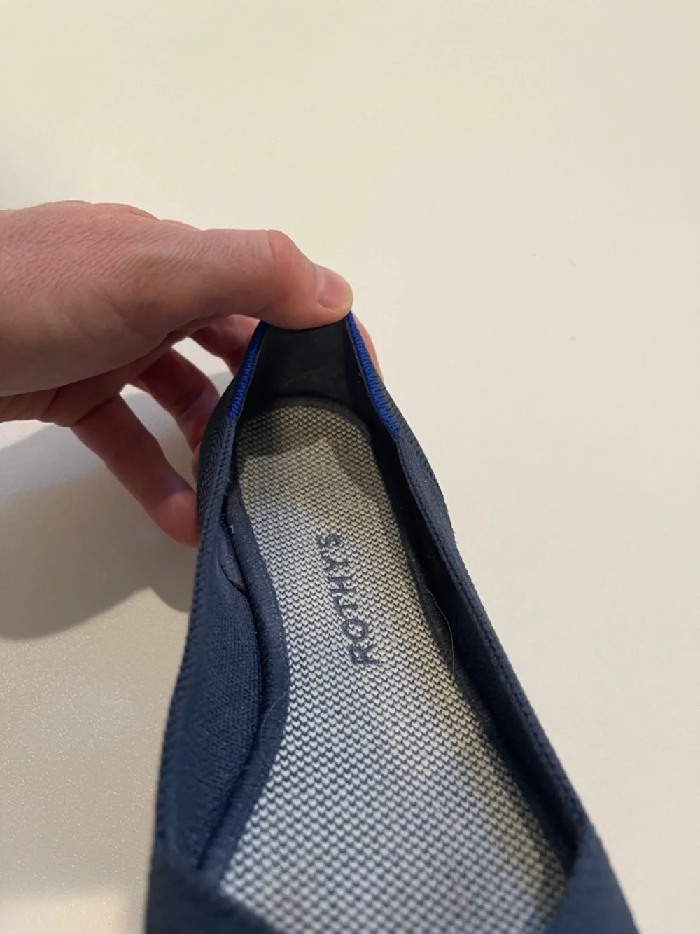 Rothy’s Women's The Flat Navy Knit Ballet Flats